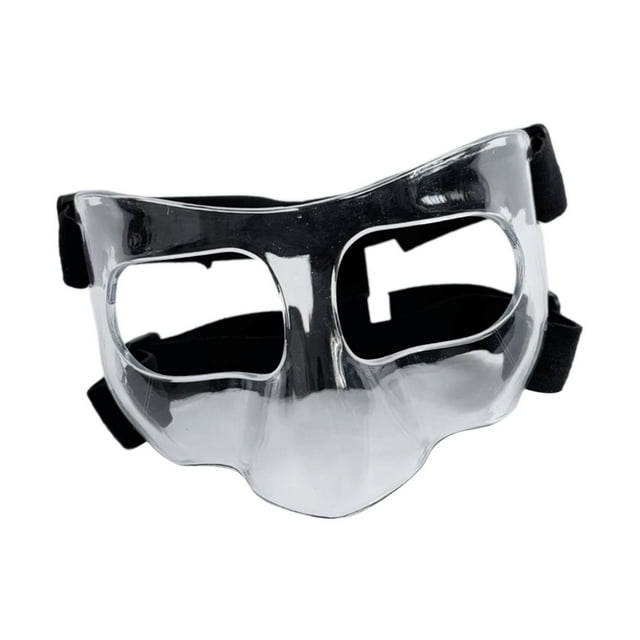 Máscara de baloncesto protectora facial cubierta niñas máscara de softbol máscara facial protector de nariz Claro 15x95x85cm