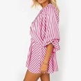 thumbnail image 3 of Fashion Women Casual 3/4 Sleeve Short Jumpsuit Pants Printing Jumpsuits Wide Loose Pant, 3 of 4