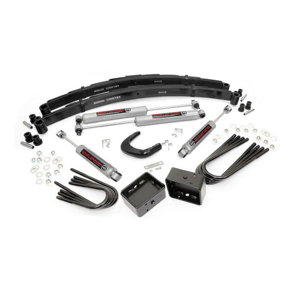 Rough Country 4 GM Suspension Lift Kit with Lift Blocks and N3 Shocks - 150.20"