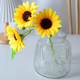 thumbnail image 3 of Xiao Hua 3 piezas de girasoles artificiales, flores falsas, flores artificiales para decoración de bodas, 3 of 5