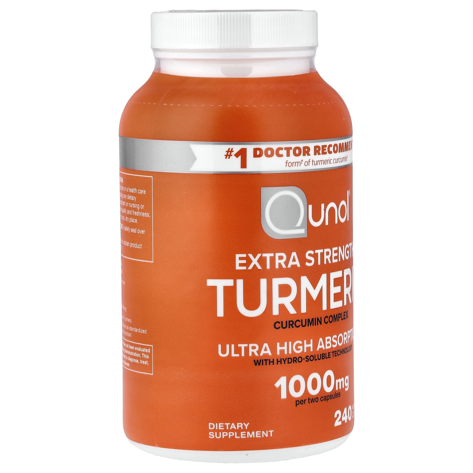 Qunol Turmeric, Curcumin Complex, 240 Vegetarian Capsules (500 mg per Capsule)