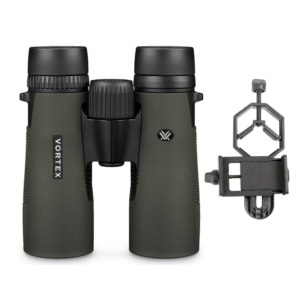 Vortex Diamondback 8x42 Binoculars with Smartphone Adapter Bundle