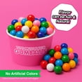 thumbnail image 2 of Bulk Mini Gumballs, 4 lb Bag, 1/2 Inch Rainbow Gumballs, Naturally Colored Chewing Gum, No Artificial Dyes, Gumballs for Vending Machines, Piñatas, Party Favors & Candy Buffets, 2 of 5