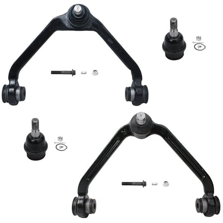 Detroit Axle - Front Upper Control Arms + Ball Joints Replacement for Ford Explorer Ranger Mazda B2500 B3000 B4000 Mercury Mountaineer (1-Piece Design) - 4pc Set
