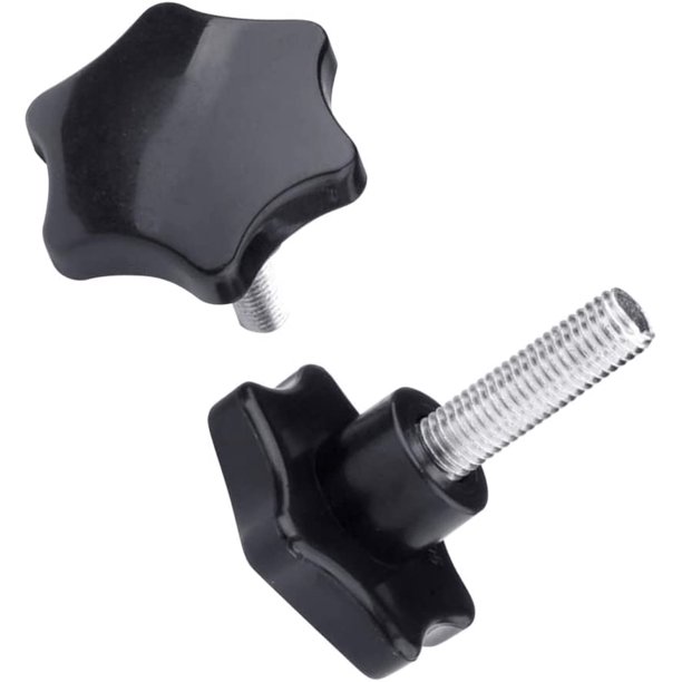 Perilla de sujeción de sujetador de tornillo - Máquina roscada hexagonal de ciruela Mangos de ciruela en forma de estrella Perno de cabeza de plástico M6 M8 M10 M12 esquí esquí Gafas de esquí