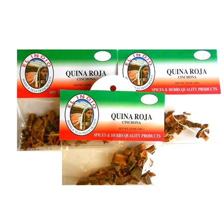 El Indio Quina Roja (Cinchona) Net Wt 1/2oz (14gr) 3-Pack
