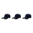 thumbnail image 3 of kurtrusly Sun Protection Baseball Cap Universal Size For Outdoor Adventures Universal Baseball Cap Polyester Outdoors Sun Cap dark blue 3Set, 3 of 6