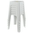 thumbnail image 7 of Kekow 6-Pack 18.7 inch Height Home Plastic Stool, Square Portable Stackable Plastic Seat Stool, White, 7 of 7