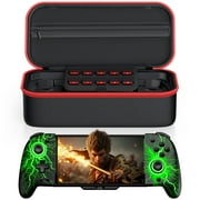 Switch Controller with Carrying Case- Customizable Turbo Buttons with HD Rumble Vibration, Ergonomic Joy-Con Grip for Nintendo Switch Family Games