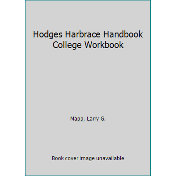 Pre-Owned Hodges Harbrace Handbook College Workbook (Paperback) 0155065181 9780155065185