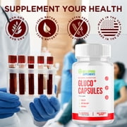 Gluco+ Advanced Formula Blood Support for Health and Wellness 120 Capsules