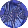 thumbnail image 1 of Ahgly Company Machine Washable Indoor Round Transitional Cobalt Blue Area Rugs, 6' Round, 1 of 7