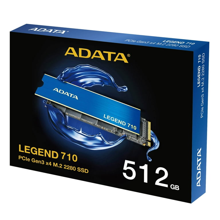 ADATA 512GB Legend 710 PCIe Gen3 x4 M.2 2280 Solid State Drive, up