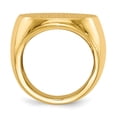 thumbnail image 2 of 14K Yellow Gold Ring Band Signet 21.5x22.0mm Open Back Men's, Size 5, 2 of 5