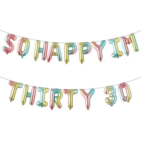 30th Birthday Decoration Women Rose Gold Set