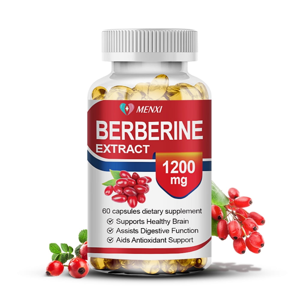 MENXI Berberine HCL 1200mg High Absorption Supplement for Heart & Immune Health 60 Capsules