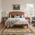 thumbnail image 2 of KUETH 8x10 Machine Washable Floral Rug for Living Room, Large Soft Low Pile Non Slip Backing Area Rug, Slate Beige Rug for Bedroom Dining Room Office, 2 of 5