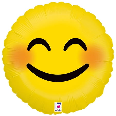 Smiley Face Foil Balloon - Emoji Smiley Face Foil Balloon