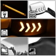 thumbnail image 2 of DNA Motoring MIRROR-HAY-015-CH For 2018-2022 Harvester MV MV607 RH613 Chrome Amber Chasing LED Arrow-Chevron Manual Pair Hood Mirrors, 2 of 7