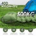 thumbnail image 2 of Foldable Self-Inflating Camping Mattress, 10cm Thick Ultralight Self-Inflating Mattress for 1 Person with Foot Pump and Pillow Great Gift, 2 of 6