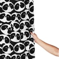thumbnail image 3 of Shower Curtain, Panda1 Waterproof Fabric Plastic Shower Curtain, Drying Fast Bathroom Curtain with 9 Buttonholes, Ruffle Shower Curtain 60x72in, 3 of 8