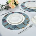 thumbnail image 6 of Round Placemat Heat Resistant & Wrinkle-Free Dining Table Decor Placemat For Home & Weddings Axe and Spark, 6 of 7