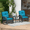 Blue, variant on Umi Patio 3-Piece Wicker Rocking Chair Furniture Set, Rattan Rocking Chair Set with Side Table for Porch, Patio