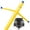 Yellow, variant on Inflatable HQ Air Inflatable Dancer Tube Puppet Set, 20 ft. Tall with Blower Fan - Yellow