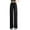 022 Black, variant on up to 50% off Pants for Women Loose Wide Leg Slacks Elegant Drawstring Trousers Solid Color Pants Straight Leg Slacks Slim Fit Trousers Elasticated Waist Pants Business Office Slacks