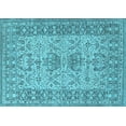 thumbnail image 1 of Ahgly Company Indoor Rectangle Oriental Light Blue Industrial Area Rugs, 5' x 7', 1 of 4