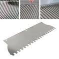 thumbnail image 6 of CarpNettore Tile Tool Sturdy Plastering Masonry Work Tile Trowel Blade with Square Notch 400x110x0.7mm, 6 of 9