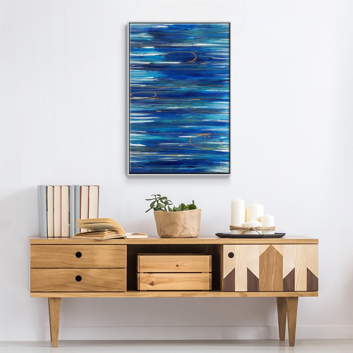 Waterworld Framed Premium Gallery Wrapped Canvas - Ready to Hang