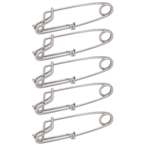 5pcs Longline Snap Clip, Stainless Steel Long line Snap Clips Suitable for Long Line Fishing, Floats, Sharking, Tuna Fishing, Crabbing, Shrimping (3.5*125MM)