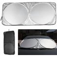 thumbnail image 3 of Folding Jumbo Car Window Sunshade Auto Visor Windshield Block Cover UV Rays Sun Protector Sunshade Universal Car Sun Shade for Side and Rear Window Baby Safty, 3 of 4
