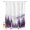 Light Purple Gray Purple White, variant on Split Shower Curtain for Transfer Bench, Purple Mist Forest Fabric Shower Curtains for Bathroom, Simple Trees Mountains Landscape Tub Sliding Transfer Bench Waterproof Bath Curtains 72"x84"