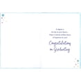 thumbnail image 2 of Designer Greetings 3D Die Cut Rolled Diploma, Blue Ribbon, Sequins, Gold Stars and Confetti on Light Blue Hand Decorated Graduation Congratulations Card for Degree, 2 of 2