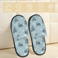 thumbnail image 2 of Balery Cute Hippopotamus Pantuflas de Casa de Felpa Silenciosas con Diseño Estampado, Zapatillas Cómodas Antideslizantes de Algodón para Interior-Large, 2 of 8