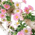 thumbnail image 2 of GRNSHTS 7Ft Artificial Silk Flower Daisy Vine Hanging Garland Plant Home Garden Wedding Decor, Light Pink, 2 of 5