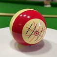 thumbnail image 6 of Billiard Cue Ball,Cue Ball Red White Resin Ball Pool Cue Hxber Resin Billia Cue Mewmewcat Huiop Red, 6 of 6