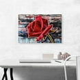 thumbnail image 2 of ARTCANVAS Rose Paint Home decor Canvas Art Print - Size: 26" x 18" (1.50" Deep), 2 of 9