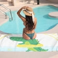 thumbnail image 7 of GZHJMY Beach Towel for Women Girls, Cute Dinosaur Swimming in The Sea Bath Towel, Oversized Lightweight Sport Towel, 31x63 Inch, 7 of 7