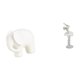 thumbnail image 5 of Elegante Colección De Figuras De Cerámica De Elefante Y Bailarina Para Estantería, Mesa, Dormitorio, Oficina O Entrada. Decoración De Arte Moderno., 5 of 7