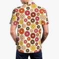 thumbnail image 5 of Rocae Donut for Men's Short Sleeve Polo Shirt, Quick Drying Performance Moisture Wicking Sports Men's Golf Shirt, 5 of 9