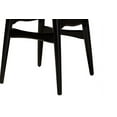 thumbnail image 5 of Baxton Studio Tarana Mid-Century Modern Cream Fabric and Black Finished Wood 2-Piece Dining Chair Set, 5 of 7