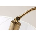 thumbnail image 5 of Adesso Meredith 23.5" 1-Light Antique Brass Table Lamp with White Linen Drum Shade, 5 of 6