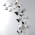thumbnail image 1 of 48 DIY pieces Mirror Butterfly 3D Papillon Wall Stickers Sticker, 1 of 3