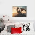 thumbnail image 4 of Naloa Sky Sunset Bronze Dragon Print Canvas Bathroom Wall Art,Bathroom Wall Art Decoration, Canvas Poster Prints,Decorative Paintings for Living Room, Bathroom, Kids Room, 4 of 6