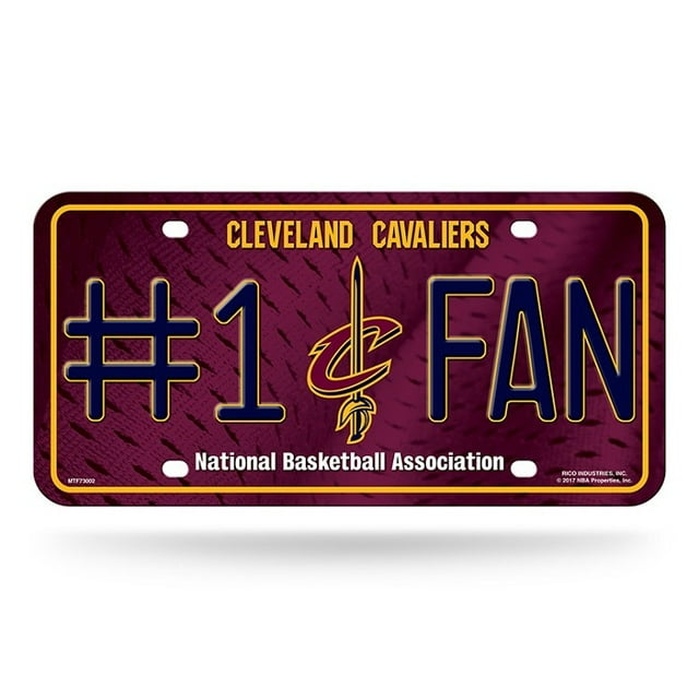 Cleveland Cavaliers Plaque d'Immatriculation en Métal 1 Fan
