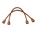 thumbnail image 5 of 1 Pair Brown Leather Handbag Bag Strap Accs Detachable Replacements, 5 of 5