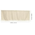 thumbnail image 5 of Pretyzoom Beige Tassel Cafe Curtain for Kitchen Window Valance Breathable Elegant Short Curtain, 5 of 5